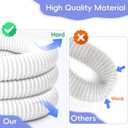 1.25 Inch Pool Pump Replacement Hose, 41 Above Ground Pool Filter Hose with Clamps, Compatible with 607 & 637 Filter Pumps, 32mm Pool Hose Set (2 Pack Blue)