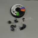 SZMP Solar Water Fountain Upgraded 100% Glass Panel, 3.5W Solar Powered Fountain Built-in 2000 Battery with 7 Nozzle & 4 Fixer, Solar Fountain Pump for Bird Baths, Fish Tank, Outdoor (Colorful)