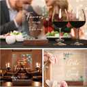 Chunful 4 Pcs Acrylic Wedding Signs with Stand 5 x 7 Inch Clear Cards and Gifts Our Guestbook Rustic Calligraphy Sign for Wedding Ceremony Reception(Leaves)