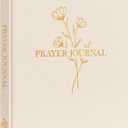 Lanpn Bible Prayer Journal for Women Men, 68 Weeks Linen Bible Study Journal Christian Prayer Notebook Planner with Scripture Verse, Devotional Journal Religious Christian Faith Gifts Women, Beige