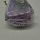 PACKISM Floral Texture TSA Approved Toiletry Bag - 180 Large Opening Clear Makeup Bags with Handle, Easily Access, Clear Travel Bags for Toiletries TSA Approved, Thick 0.5 mm, Purple (Medium)