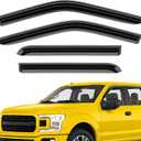 Extra Durable Window Deflectors Tape-On Window Visors Rain Guards Fit for Ford F150 2015-2026 SuperCrew, Sun Visors, Wind Vent for Shades, Exterior Car Accessories - 4pcs. AG0050