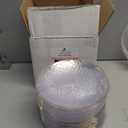 DaYammi 100 Pcs Clear Gold Plastic Plates, Hammered Party Plate, Fancy Plastic Plates Disposable Clear Disposable Dessert Platos, 7 Inch Heavy duty Plastic Dessert Platos for Party & Wedding