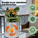 5 Pack Plant Flower Pot Insulation Protection Pot Reusable Flower Pot Cover Double Foil Insulation for Winter Indoor Outdoor Plants Pot Cover Garden Fruit Trees Potted Plants Insulation