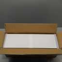 upsimples Floating Shelves for Wall, Wall Shelves for Decor Storage Set of 6, Wall Mounted Wood Shelf for Bedroom, Living Room, Bathroom, Kitchen, Picture Ledge Shelf, White (15.7in)