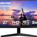Samsung 27' T35F Series FHD 1080p Computer Monitor, 75Hz, IPS Panel, HDMI, VGA (D-Sub), AMD FreeSync, Wall Mountable, Game Mode, 3-Sided Border-Less, Eye Care, LF27T350FHNXZA