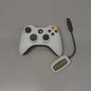 Wireless Controller for Xbox 360, 2.4GHZ Gamepad Joystick Controller Remote for PC Windows 7,8,10 with Receiver Adapter, White