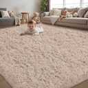 8x10 Area Rug for Living Room:Ultra Soft Fluffy Shag Beige Rugs,Large Fuzzy Plush Indoor Non Slip Carpet Washable Rug for Bedroom Kids Nursery Office Dorm Modern Decor(Beige 8'x10')
