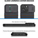 Nillkin for iPhone 14 Pro case, CamShield Pro 14 Pro Case with Slide Camera Cover, Back Cover Compatible with iPhone 14 Pro 5g case 6.1'' (Black)