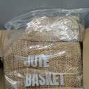 Jute Rope Laundry Hamper Basket by YOUDENOVA, 58L Tall Laundry Basket, Baby Nursery Hamper for Blanket Storage for Bedroom-Large-Jute