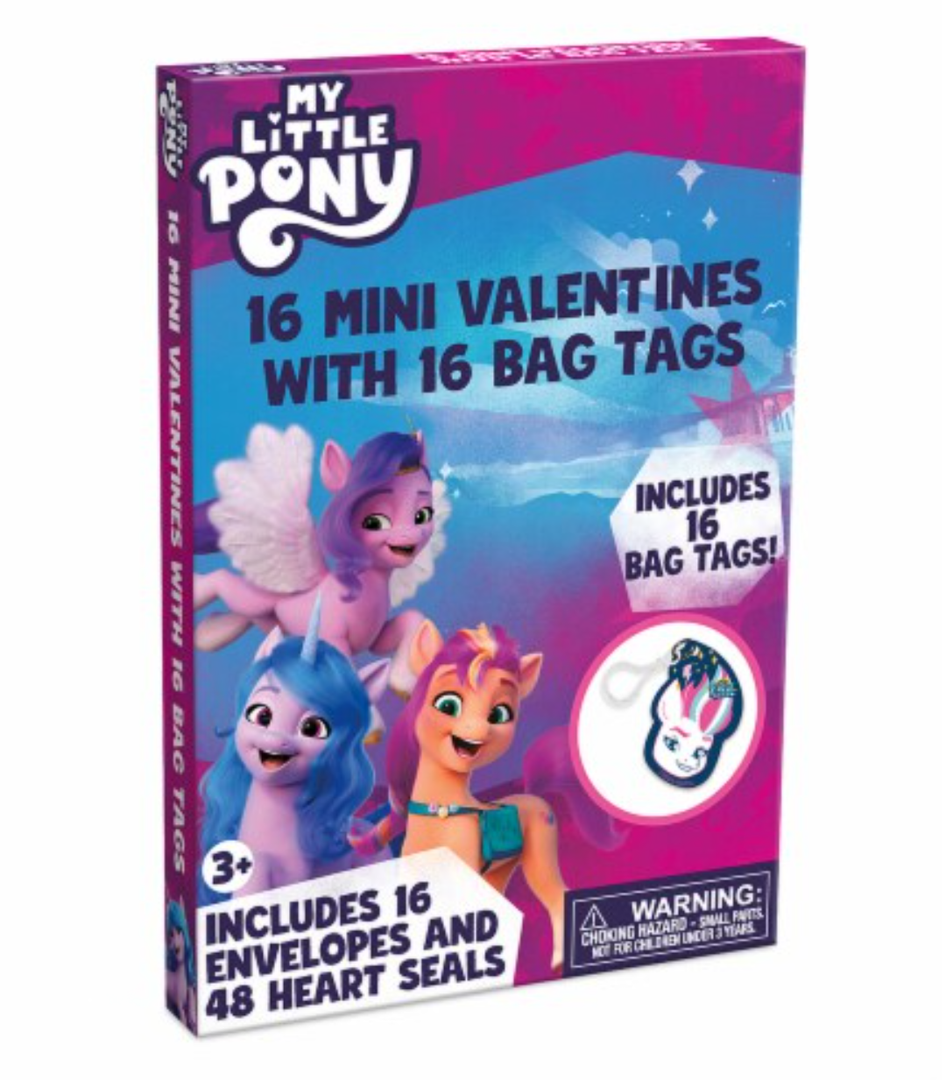 My Little Pony Valentine's Bag Tags, Pack of 3