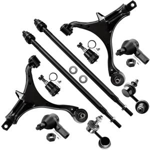 SCITOO 10pcs Front Suspension Kit Lower Control Arm Inner Outer Tie Rod Ends Sway Bar End Link Lower Ball Joint Fit 2002-2006 For Honda CR-V