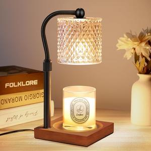 Candle Warmer Lamp with Timer Dimmer Adjustable Height, Birthday Housewarming New Home Decor Gifts for Women, Electric Wax Warmer for Jar Candles