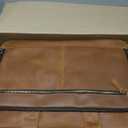 Jack&Chris Leather Briefcase for Men,Business Travel Laptop Messenger Bags Brown-15.6inch