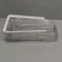 RoskDeewat Egg Holder for Fridge, Automatic Rolling Egg Container for Refrigerator, Stackable Fridge Organizers and Storage with Lid, Clear Plastic Egg Dispenser & Tray (2 Tier)