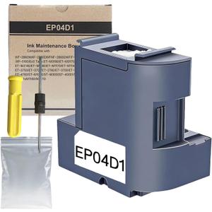 04D100 EP-04D1 EWMB2 Ink Maintenance Box (1 Pack) Replacement for ET-15000 ET-3750 ET-3760 WF-2860 ET-4760 ET-3850 ET-4850 XP-5100 ET-3710 ET-5150 ET-3830 ET-M1000 ST-3000 ET-M2170 Printers