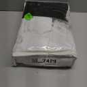 NICETOWN 100% Blackout Window Curtain Panels, Cold and Full Light Blocking Drapes with Black Liner for Nursery, 84 inches Drop Thermal Insulated Draperies (White, 2 Pieces, 52 Wide Each Panel)