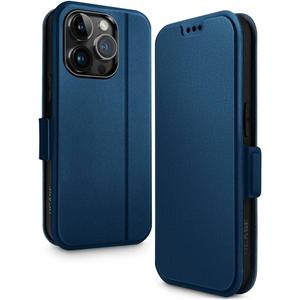 OCASE for iPhone 15 Pro Wallet Case, Slim PU Leather Flip Folio, Card Slots, RFID Blocking, Kickstand, Shockproof Phone Cover 6.1 Inch 2023, Blue