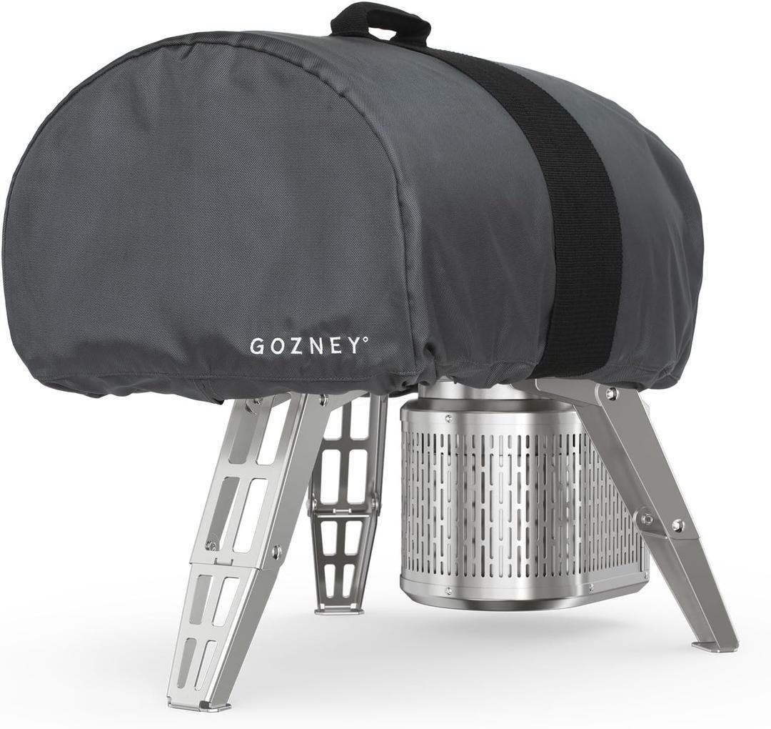 Gozney Roccbox Portable Pizza Oven Cover, 900D Waterproof Cover for Outdoor Pizza Oven with Heavy-Duty Strap for Ease Transport, Black