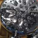 Cobbe High Pressure Shower Head with Built-in Pause Button, 9-Function Detachable Showerhead with Handheld Brass Swivel Bracket & Stainless Steel Hose, Water Saving 1-Click Stop, Chrome (Standard model)