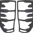 Matte Black Tail Light Trim Pair for Ford Ranger 2012-2021 Left Right Cover