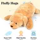 RB Royal Brooks Extra Large Stuffed Teddy Bear Hugging Toy Giant Sleeping Plush Body Pillow for Kids, Ideal for Bedroom Bed, Big Brown Fluffy and Soft for Boys Girl (Dog), 15 inches