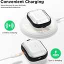 2 x for Airpods Pro 3 Case Clear, Soft TPU Transparent Anti-Yellowing for Apple AirPods Pro 3rd Generation (2025) Case Cover for Men & Women with Keychain, Military-Grade Shockproof, Clear+Black