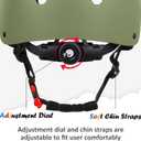 Kids Bike Helmet, Adjustable and Multi-Sport, from Toddler to Youth, S