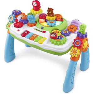 VTech GearZooz 2-in-1 Jungle Friends Gear Park (Frustration Free Packaging), Multicolor