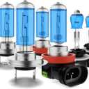 Headlight Bulbs Fit for 2014-2016 Kia Sorento,H7 High Beam H11 Low Beam 881 Fog Lights Bulbs,Halogen Headlights,300% Brightness,Plug and Play,6000K White,6 Pcs