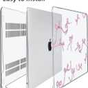 Compatible with MacBook Air 13 inch Case 2022-2020 2019 2018 A2337, A2179, A1932 Retina Display with Touch ID, Plastic Hard Shell Case +Keyboard Cover+Screen Protector+Webcam Cover, Bows