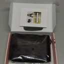 Clip in Hair Extensions, REECHO 5PCS Brown Hair Extensions 24" Thick Long Loose Waves hair extensions HE002 Invisible Lace Weft Natural Soft Hairpieces for Women  Dark Brown