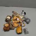 Arrozon 11 Pcs Small Stuffed Animals Bulk, 4.5 Inch Mini Stuffed Animals, Valentines Gifts for Kids Classroom, Keychain Plushies Toys Claw Machine Prizes, Mardi Gras Party Favors