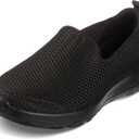 Skechers Women's Go Walk Joy Slip-On Sneaker (10 Wide, Black)