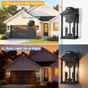 Solar Porch Lights Outdoor with Motion Sensor, Dusk to Dawn Waterproof Solar Wall Light with 3 Lighting Modes, Wall Sconce Light fixtures for Home Garage Porch Yard Front Door