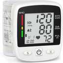 Blood Pressure Monitor Digital Wrist BP Machine Automatic Adjustable Cuff ( 5.3 to 7.7 in) with 2 Users 180 Memory Voice Broadcast Large LCD Display USB Charging Cable Carrying Case