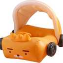 Baby Pool Float, Infant Toddler Swim Floaties with Canopy for 1-5 Years Boys Girls Color Yellow Pink