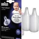 Braun ThermoScan Lens Filters for Ear Thermometer, Disposable Covers, Clear, 40 Count