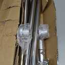 Premium Flag Pole Kit - T304 Stainless Steel 180Adjustable Flag Bracket, Thicker 6 Ft Flag Pole with Aluminum Alloy Rings - Durable, Wind Resistant, Rust Free, Silver