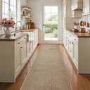 AIMPEAK Kitchen Rugs Non Slip Washable 24x60, Cushioned Rugs for Kitchen Floor, Absorbent Runner Rug Comfort Mats with Rubber Backing for Kitchen, Hallway, Office, Home Beige, 24"x60"