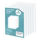 Egofine 12" x 16" Plexiglass Sheets 6 Pack 0.04 Inch Cast Acrylic Sheet Thick for DIY Craft Projects, Painting, Photography, Sign, Display Stand, Home Decor, Easy to Cut