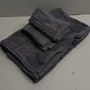 Belizzi Home Ultra Soft 3 Pack Cotton Towel Set, Contains a Bath Towel 28x55 inch, a Hand Towel 16x24 inch & a Wash Coth 12x12 inch, Ideal Everyday use, Compact & Lightweight - Charcoal Grey