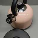 Electric Kettle Temperature Dash, YiiMO 2L Stainless Steel Hot Water Boiler with Thermometer for Tea Coffee 1200W, Auto Shut-Off Boil-Dry Protection BPA Free, Large Pink Retro Cute