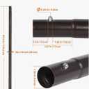 Blissun Umbrella Replacement Lower Pole, Aluminium Patio Umbrella Extension Bottom Pole Replacement with Bullet Buckle, Bronze - Exact Fit Umbrellas Only