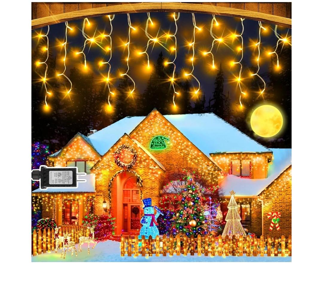 Christmas String Lights, 100 Ft Multicolor C9 Outdoor Christmas Lights with 100 Strawberry Led Bulbs, Connectable UL Certified for Outdoor Indoor Roofline Holiday Backyard Xmas Decor