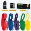 Resistance Bands for Working Out, Exercise Bands, Workout Bands, Pull Up Assistance Bands for Body Stretching Training Physical Therapy Muscle Training for Men & Women (8-100 lbs, 01 Multicolour)