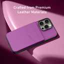 Bemal for iPhone 13 Pro Max Wallet Case, Built-in Card Holder, RFID Blocking, PU Leather Kickstand, Magnetic Closure, Durable Shockproof Phone Cover for Women and Men, Violet