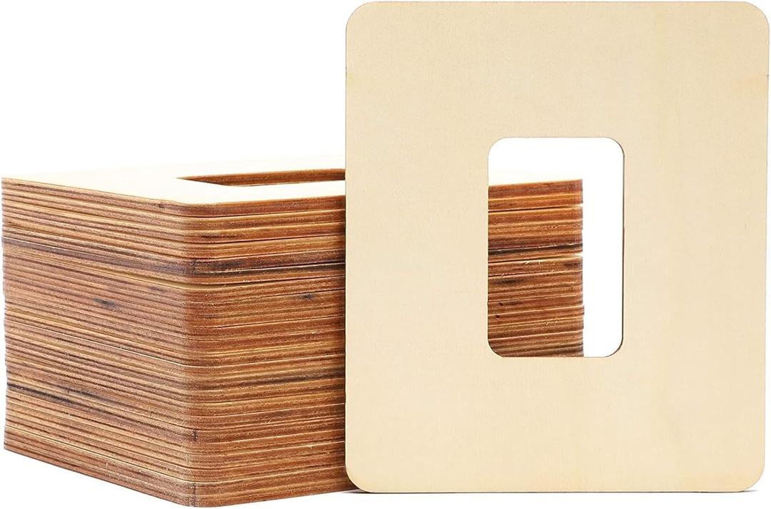 Bright Creations Unfinished Wood Picture Frames for 2 x 3 Inch Photos (5 x 6 in, 24-Pack)