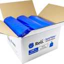 Reli. SuperValue 55-60 Gallon Recycling Bags | 150 Count | Blue Trash Bags | Made in the USA