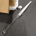 Christmas Tree Candles with Remote Timer Real Glass Icicle Ornaments - 12 Pack Flameless Flickering Battery Operated Candles Lights for Xmas Tree Decoration Taper LED Candlestick with Glass Hook